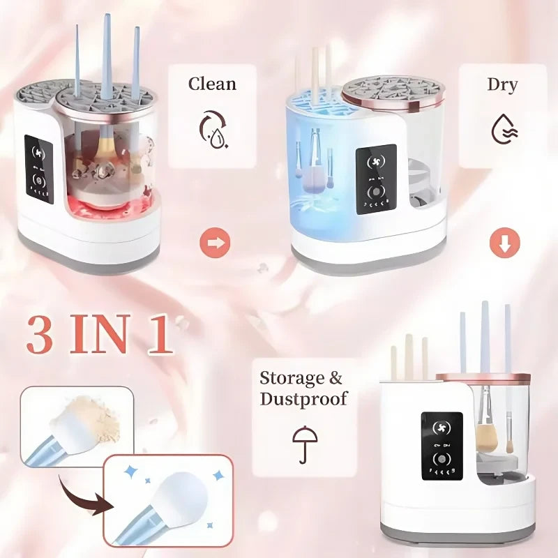 Automatic Makeup Brush Cleaner